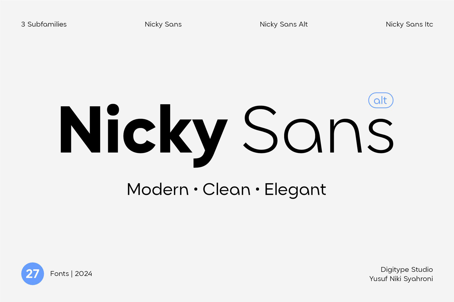 Nicky sans digitype studio